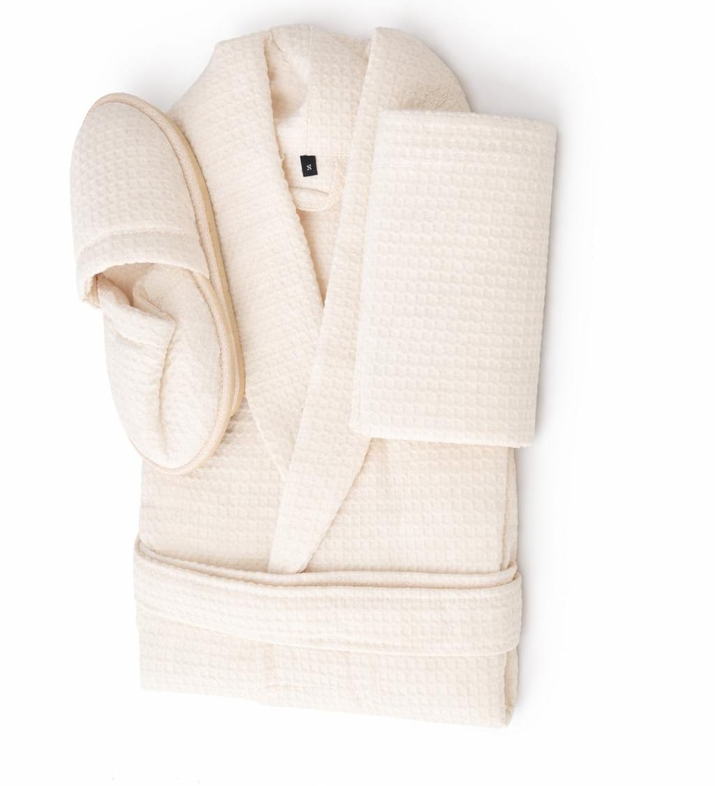 Pack Peignoir Nid d'abeille 100%coton
