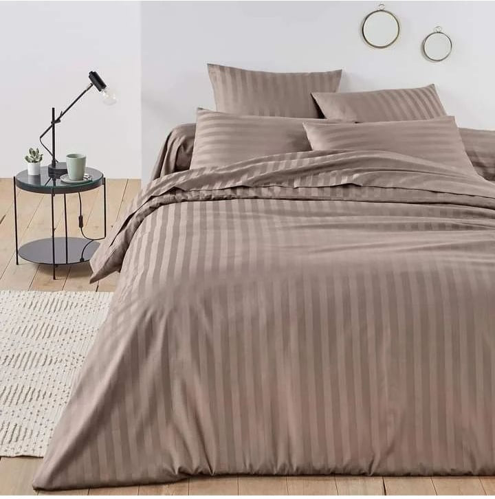 Ensemble housses de couet en coton satin top