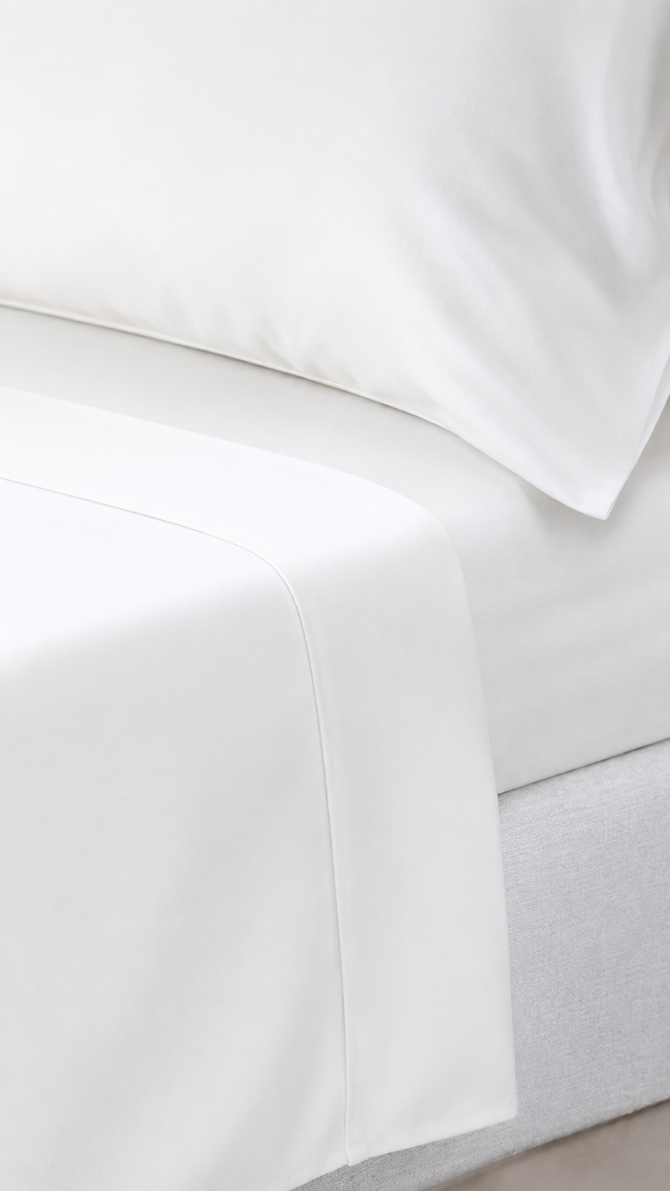 Draps Blancs Style Hôtel – Housse Matelas + 2 Taies d’Oreillers
