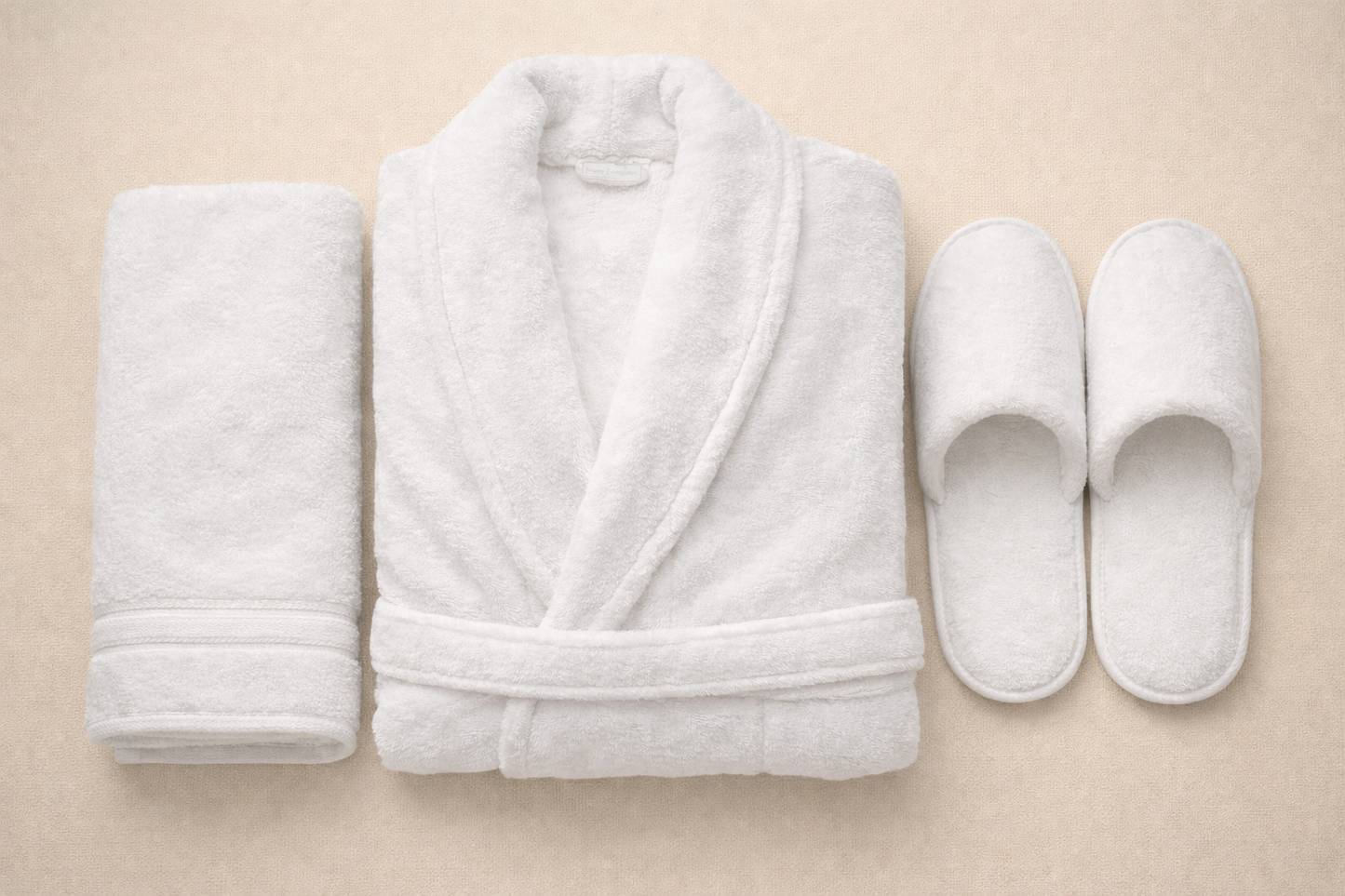 Pack Peignoir de velour 100%coton 450g/m