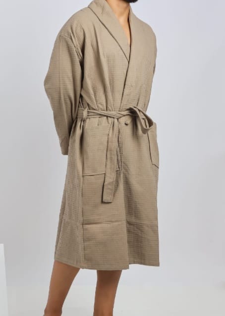 Peignoir Nid d'abeille 100%coton