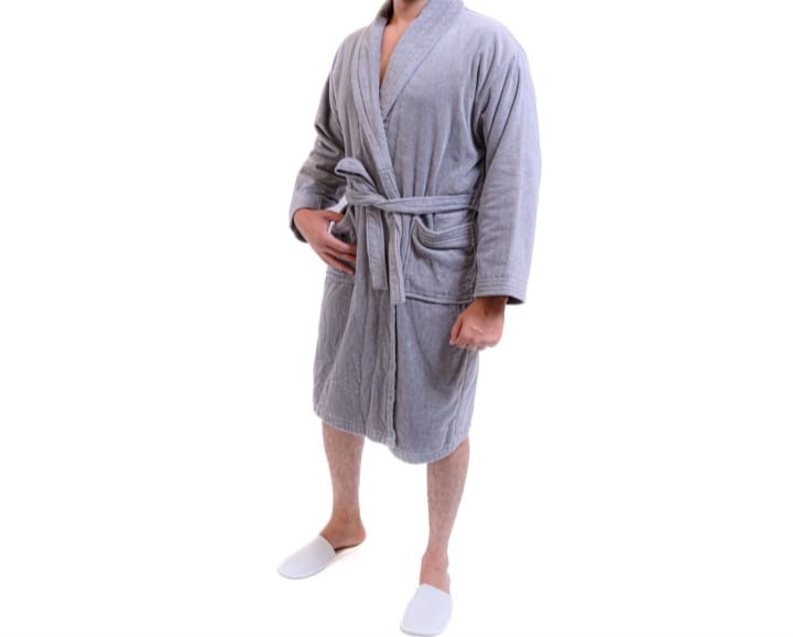 Peignoir en velours aux couleurs 100%coton