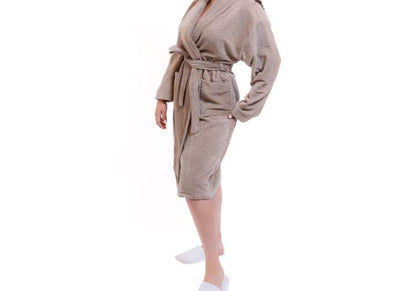 Peignoir en velours aux couleurs 100%coton