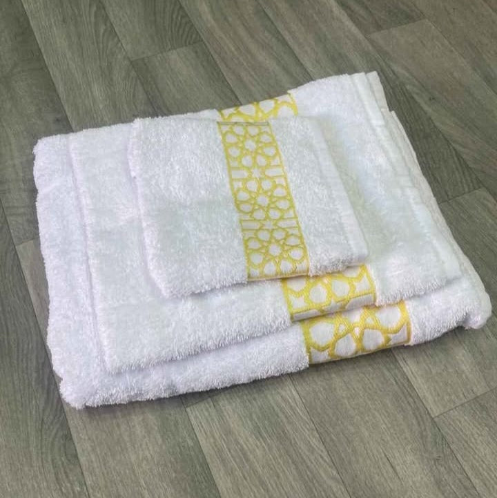 Ensemble de trois serviettes de bain