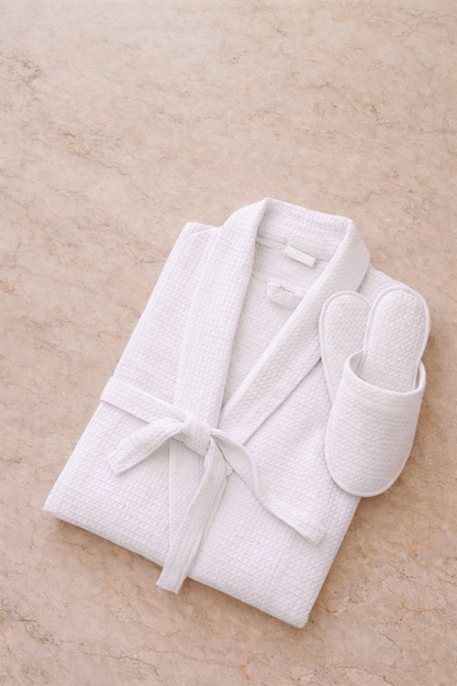 Pack Peignoir Nid d'abeille 100%coton