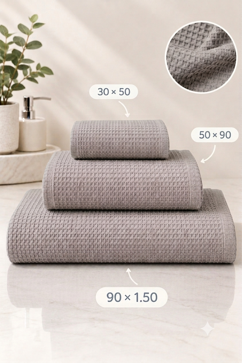 Pack Serviettes Nid d'Abeille - 100٪coton