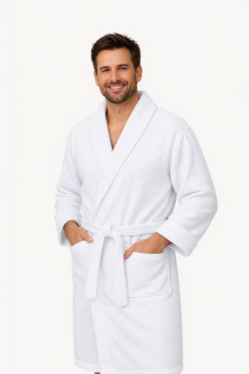 Peignoir Nid d'abeille 100%coton