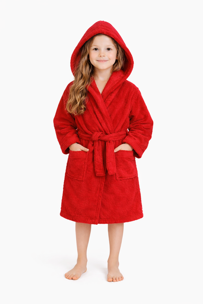 Peignoirs Enfant velours blanc 100%coton