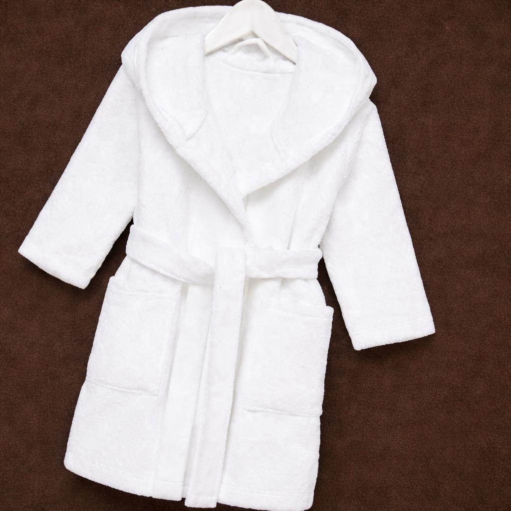 Peignoirs Enfant vlor blanc 100%coton