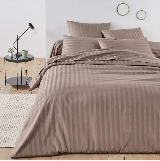 Ensemble housses de couet en coton satin top