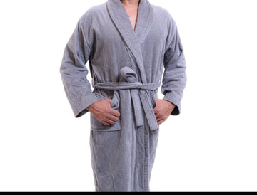 Peignoir en velours aux couleurs 100%coton