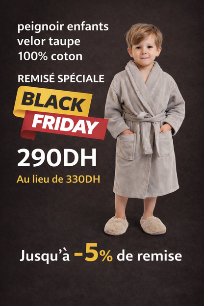 Peignoir enfants vlor toup 100%