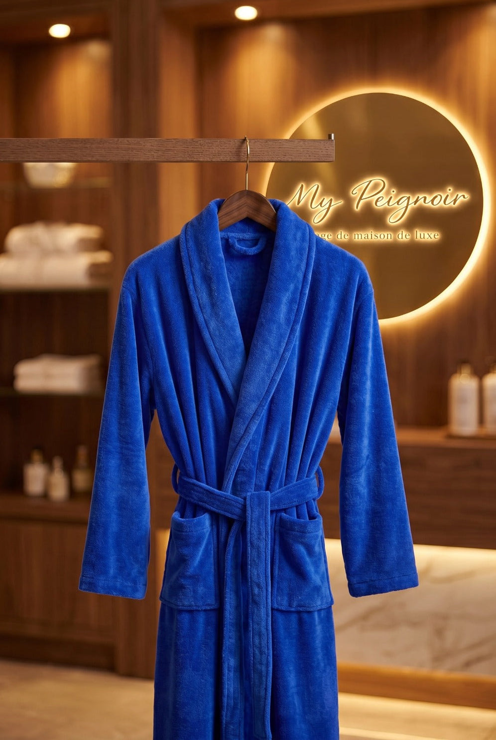 Peignoir en velours 450g/,m 100%coton