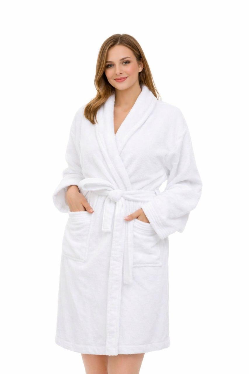 Peignoir Blanc 500g – Qualité Hôtel