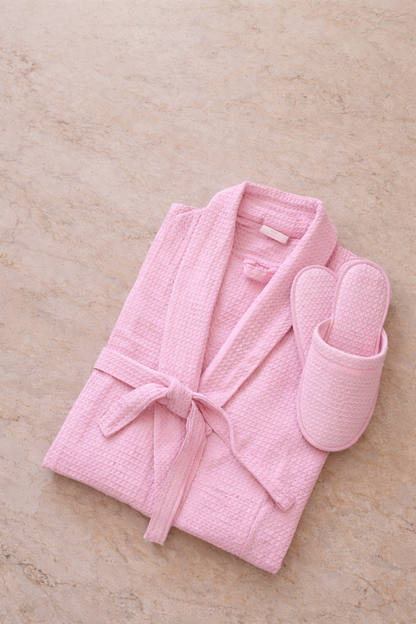 Pack Peignoir Nid d'abeille 100%coton