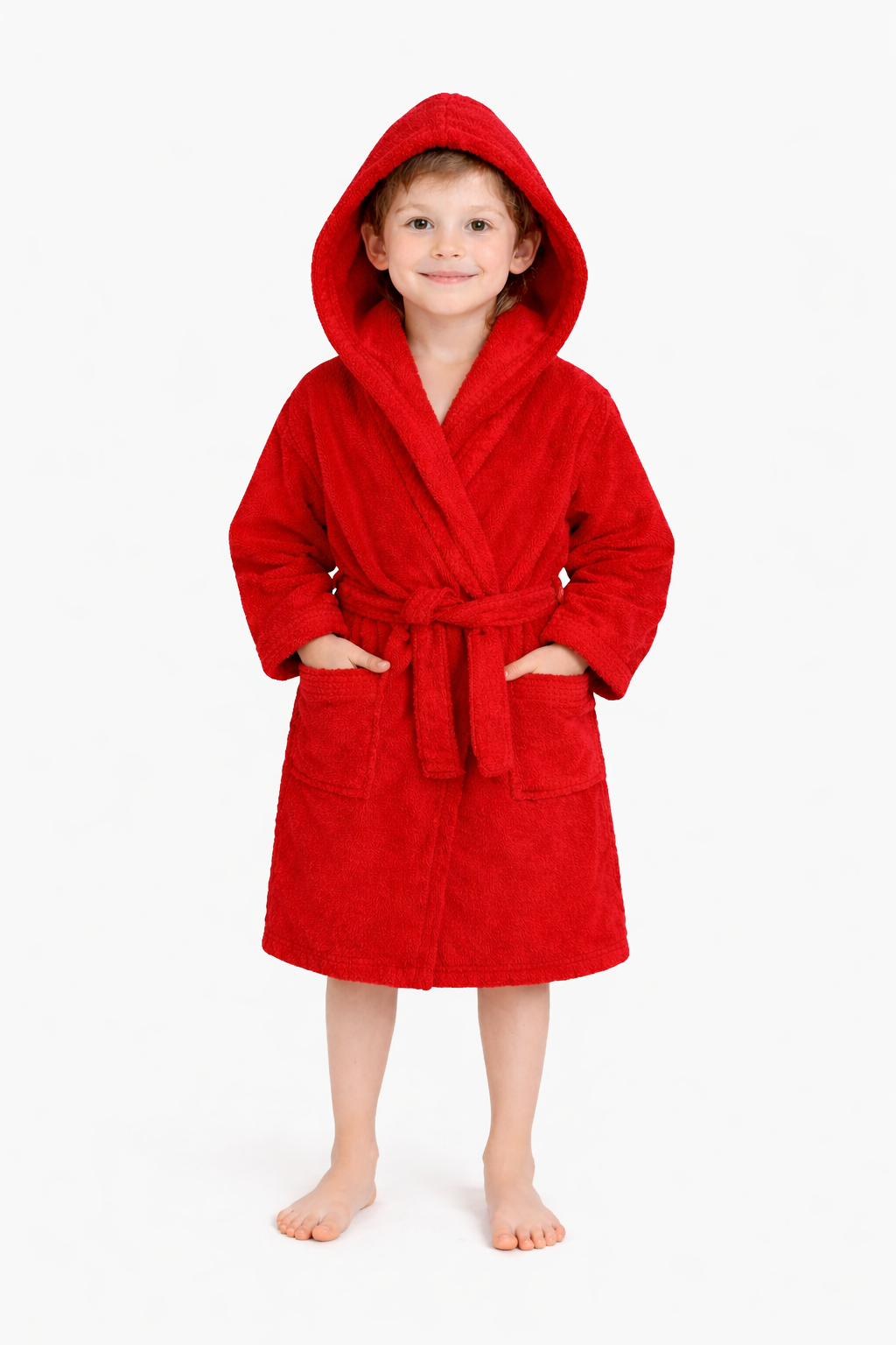 Peignoirs Enfant velours blanc 100%coton