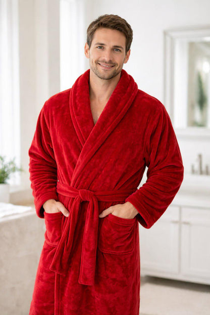 Peignoir en velours aux couleurs 100%coton